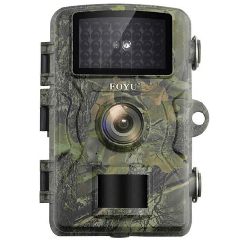 Foyu Trail Cameras Fototrappola Infrarossi, Telecamera Caccia Impermeabile 16MP Full Hd