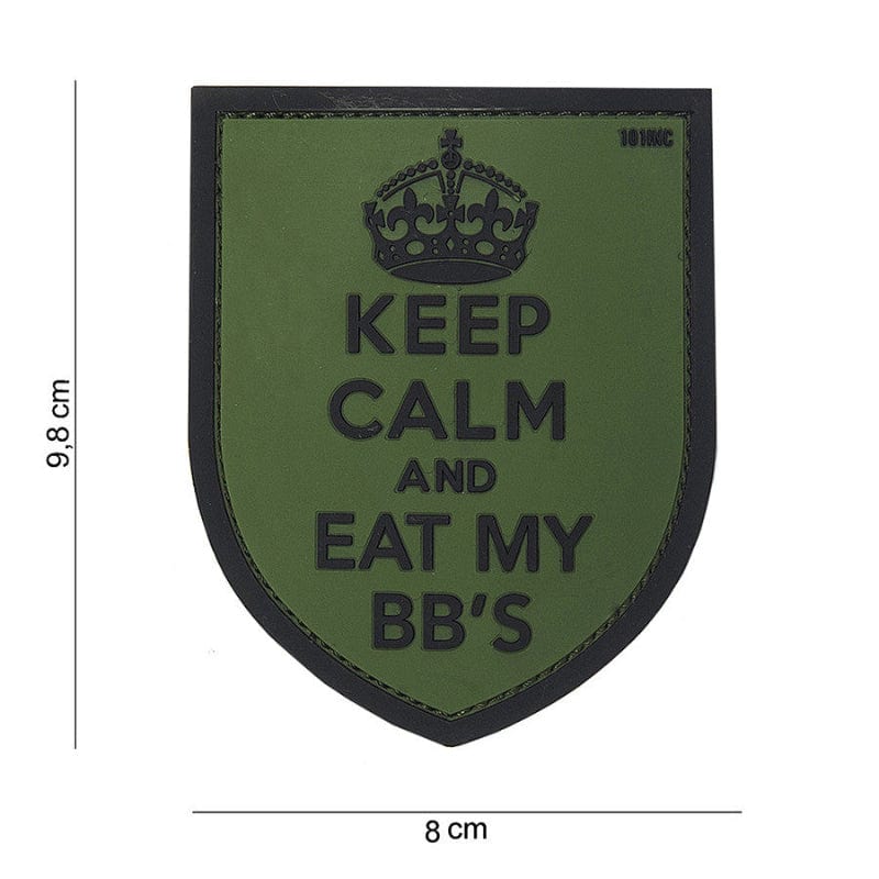 101 Inc Patch Verde Patch Pvc 3D Keep Calm