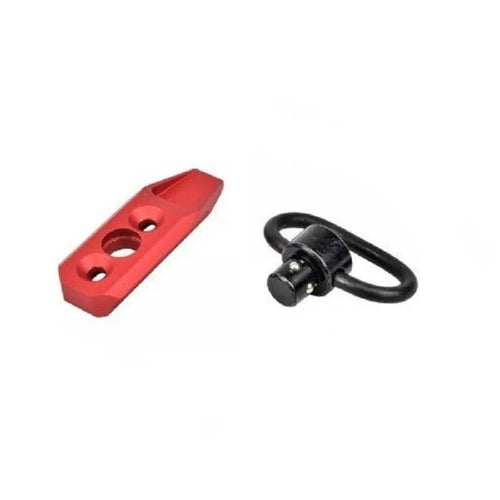 attacco per cinghia softair m4 qd per keymod rosso