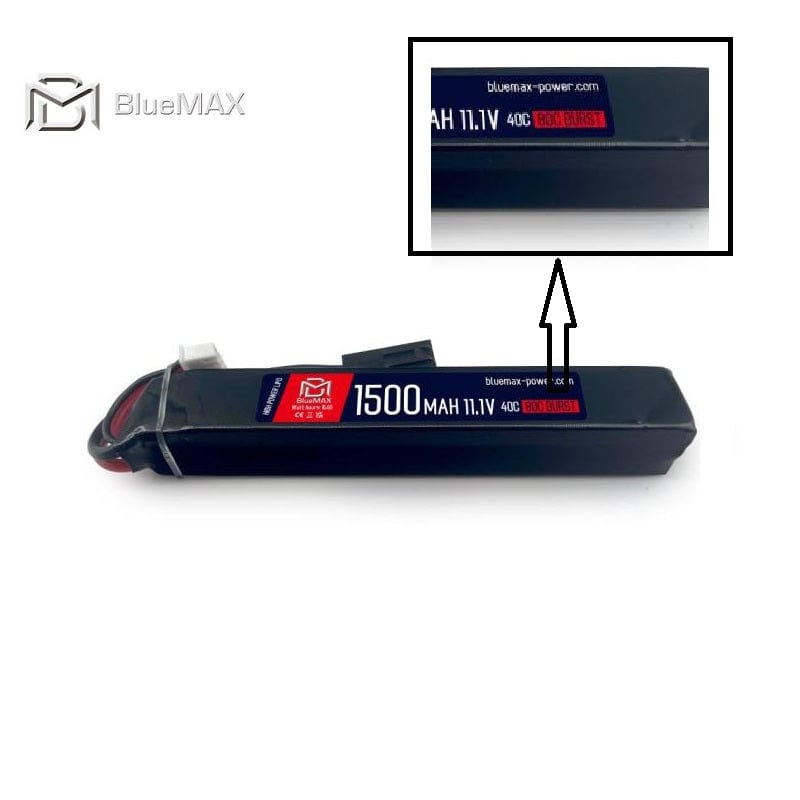 BlueMax Batteria Batteria Lipo 11.1V x 1500Mah 40C Stick - Bluemax Power