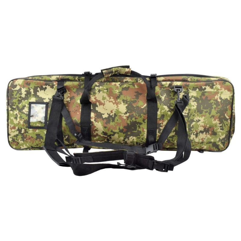 ROYAL Borsa Porta Fucile Custodia Porta Fucile 88cm + Arma Secondaria dotata di Tasche Aggiuntive - Vegetato Italiano