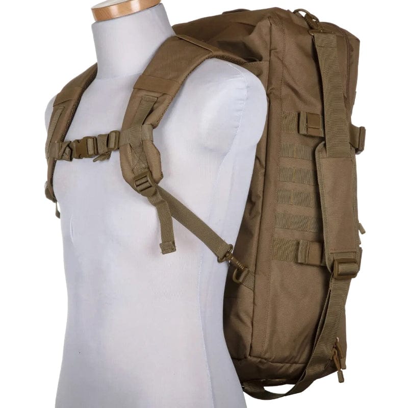 GFC Borsone Borsone Militare 40lt con Spallacci Imbottiti e Maniglia Tan