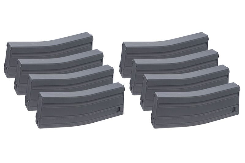 Softair and Game Caricatore Fucile Caricatore M4 Monofilare 130bb in Abs set da 8 Caricatori