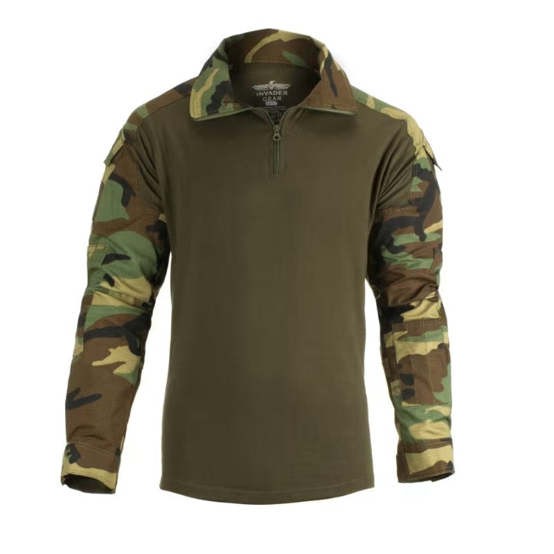 INVADER GEAR Abbigliamento Combat Shirt Woodland - Invader Gear