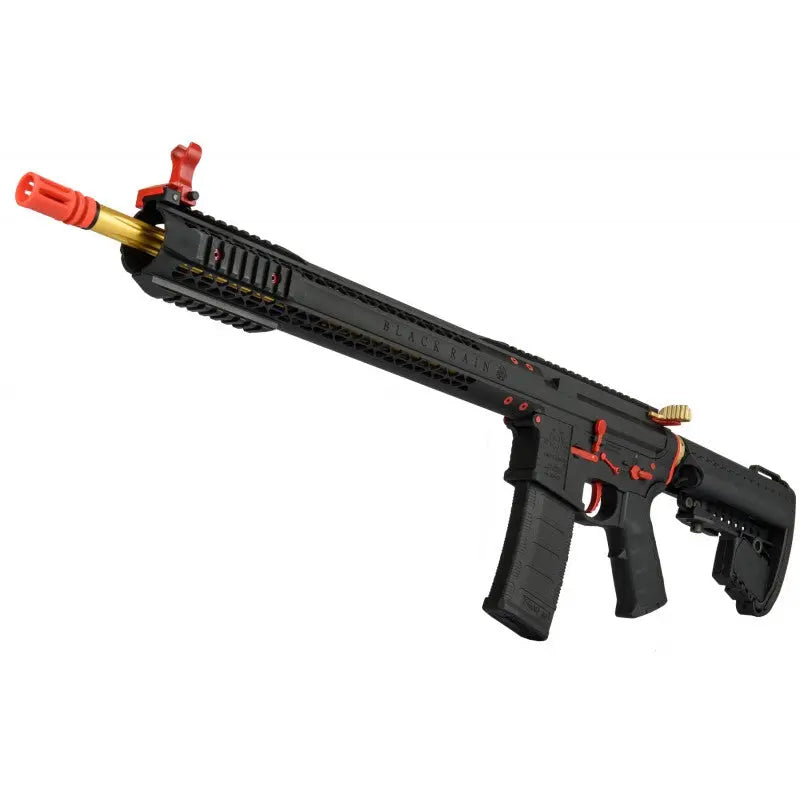 KING ARMS Fucile elettrico Fucile Elettrico M4 King Arms  Black Rain Ordnance Edition Limited Rosso/Oro