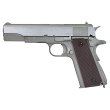 Carica l&#39;immagine nel visualizzatore di Gallery, KWC Pistola a Co2 Scarrellante 1911 Tactical Silver (KW-1911TACS) KWC
