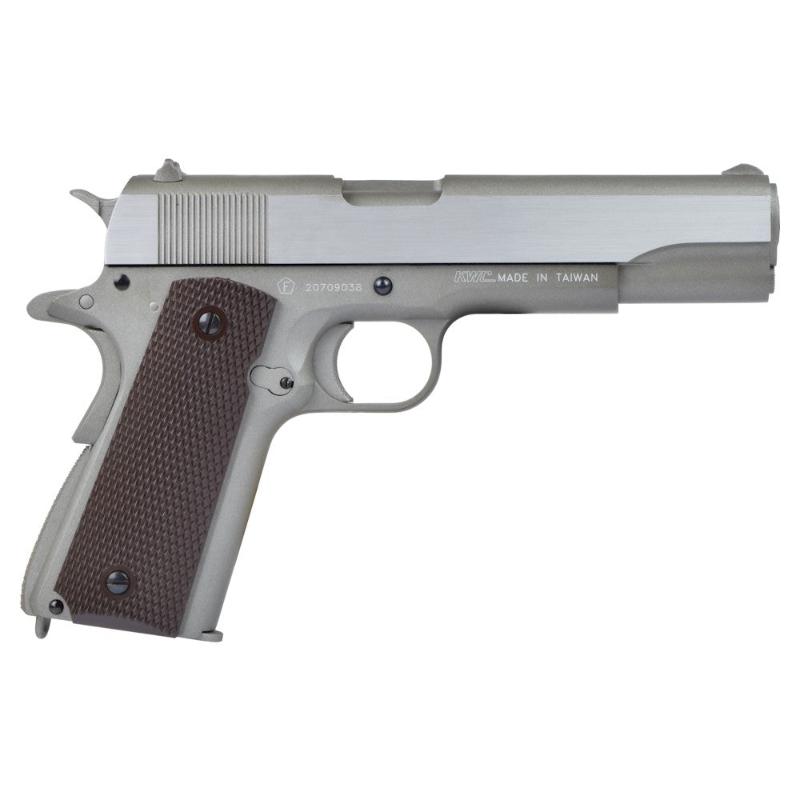 KWC Pistola a Co2 Scarrellante 1911 Tactical Silver (KW-1911TACS) KWC