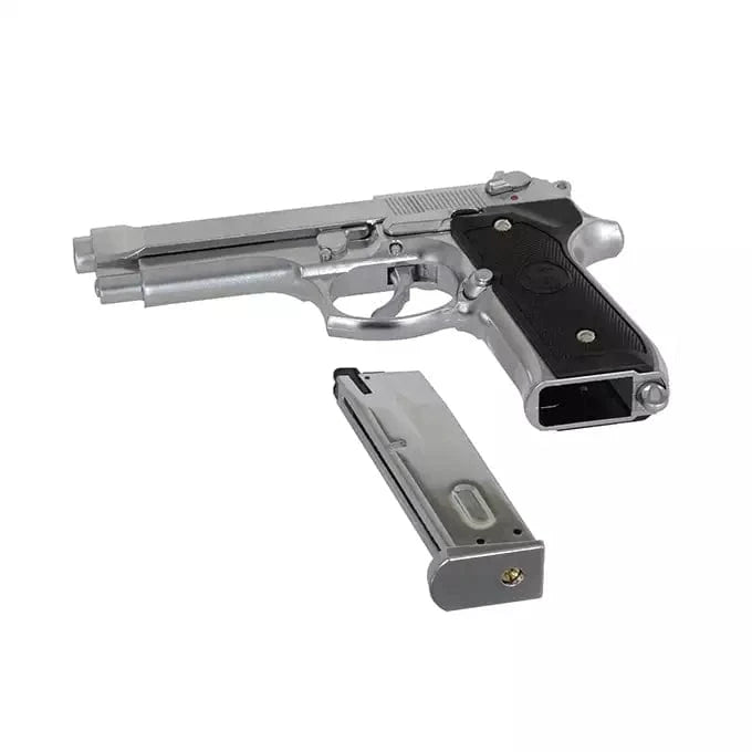 LS Pistola a Gas Pistola a Gas M9 Silver Blowback - Ls