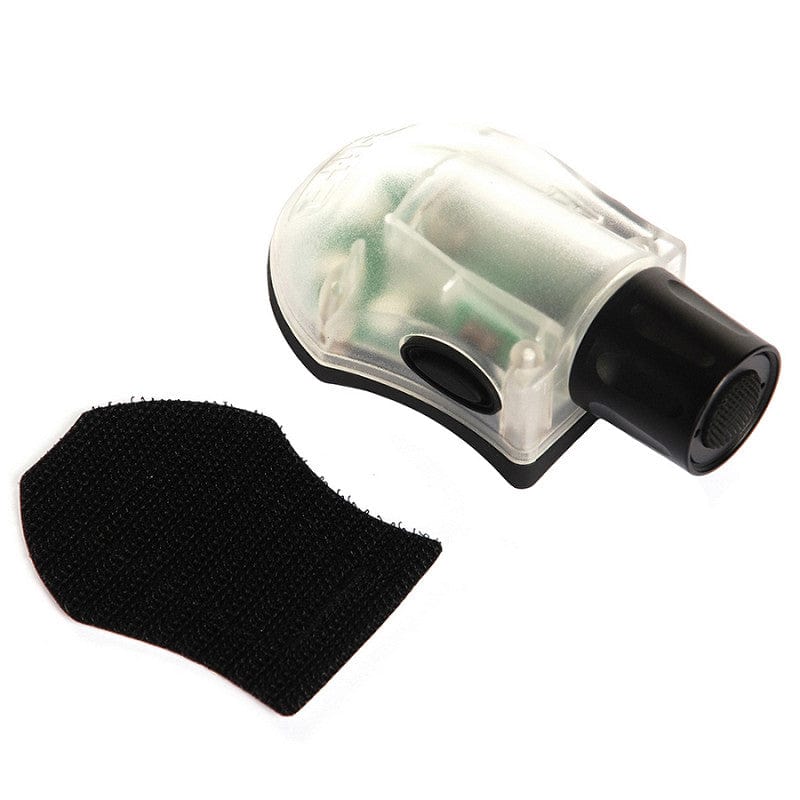 ELEMENT Torcia e laser Led Blu Base Nera Manta Strobe per Elmetto, Luce Led con Velcro - Element