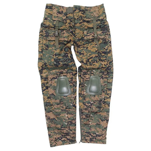 pantalone digital woodland warrior con ginocchiera