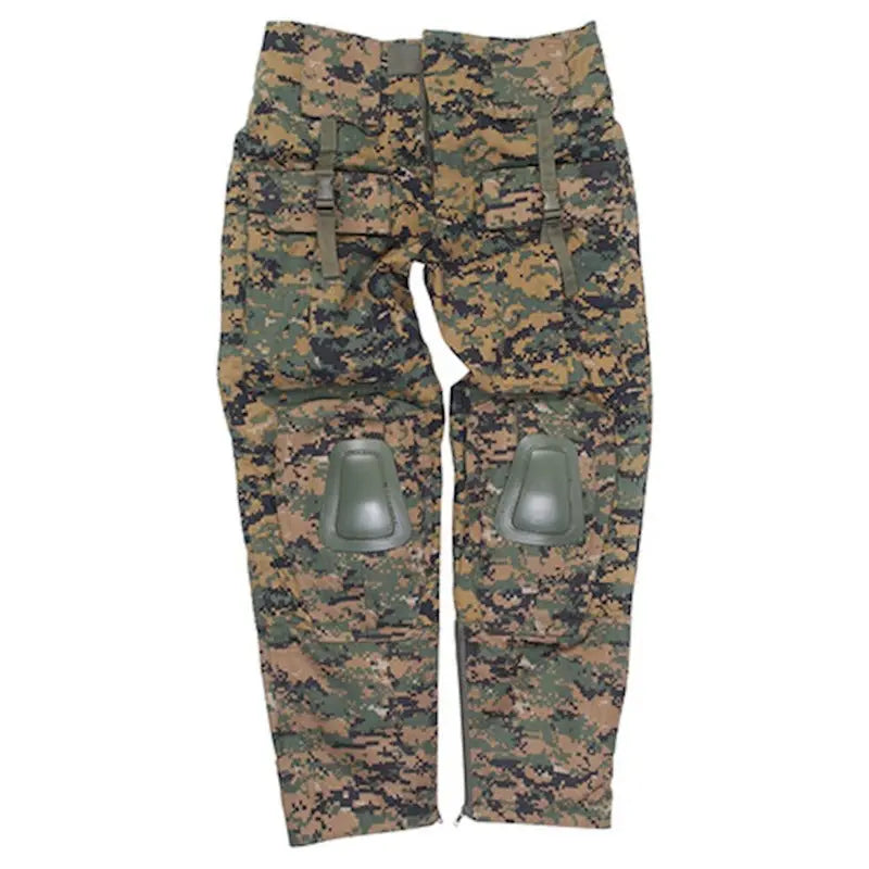 pantalone digital woodland warrior con ginocchiera