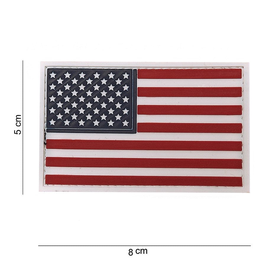 101 Inc Patch Bianco Patch 3D PVC Bandiera Americana vari colori