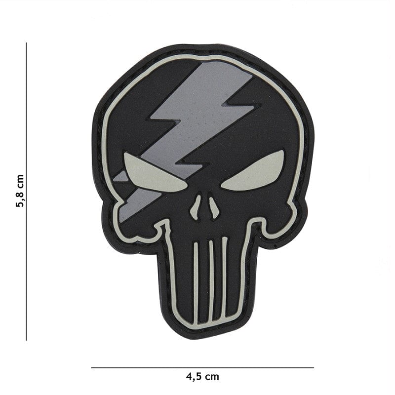 101 Inc Patch Patch 3D PVC Punisher thunder