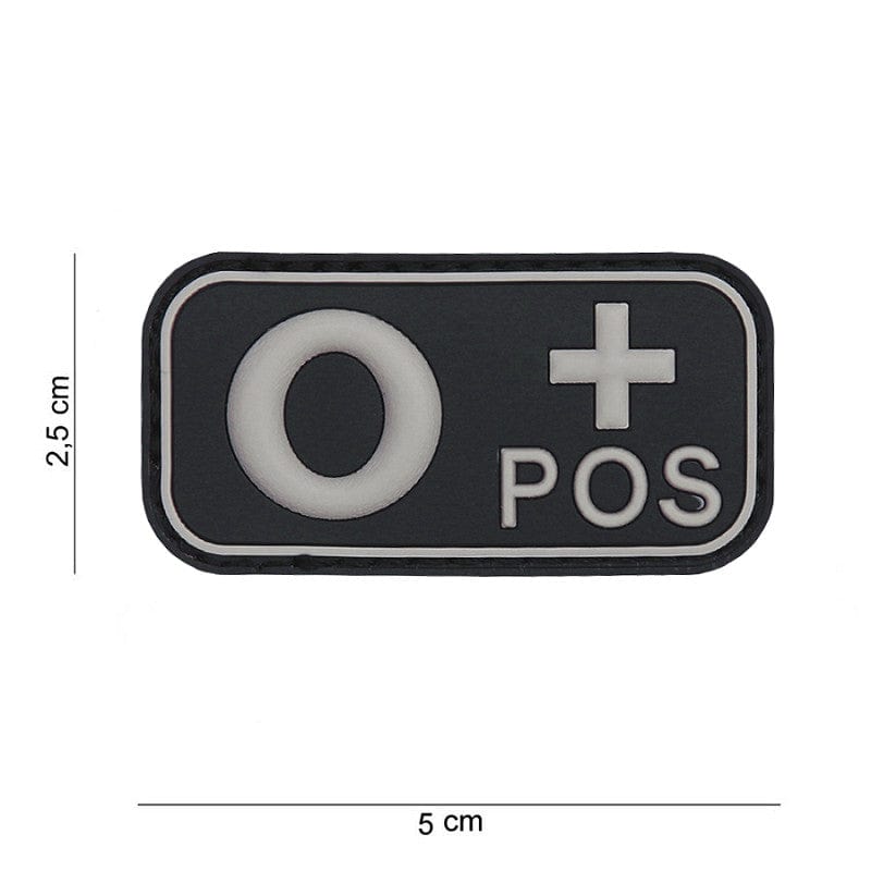 101 Inc Patch Patch in pvc Gruppo Sanguigno 0+