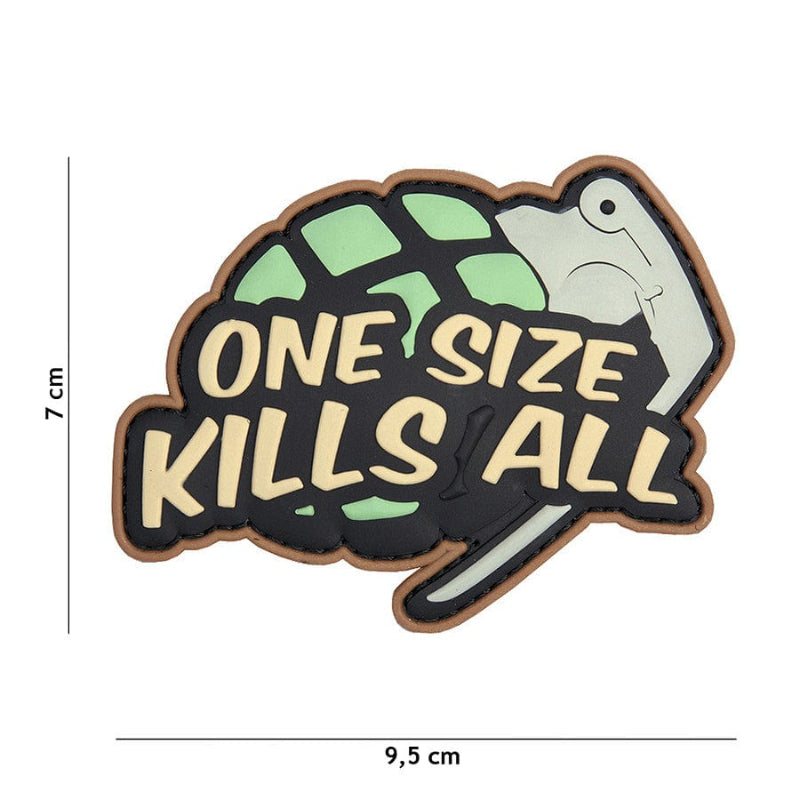 Patch 3D PVC One size kills all Granata
Operazione riuscita
