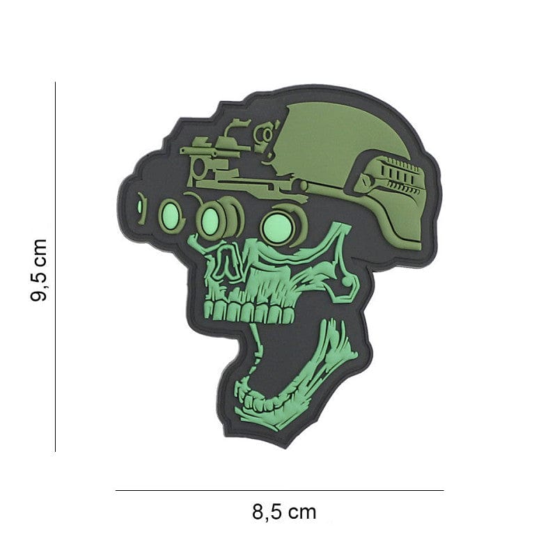 Patch Pvc Teschio con Visore Notturno