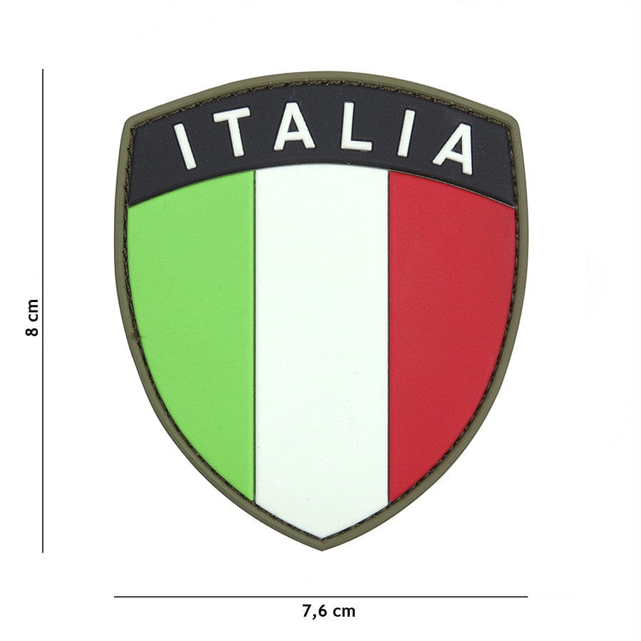 101 Inc Patch Bianco Patch 3D PVC Scudetto Italia Vari Colori