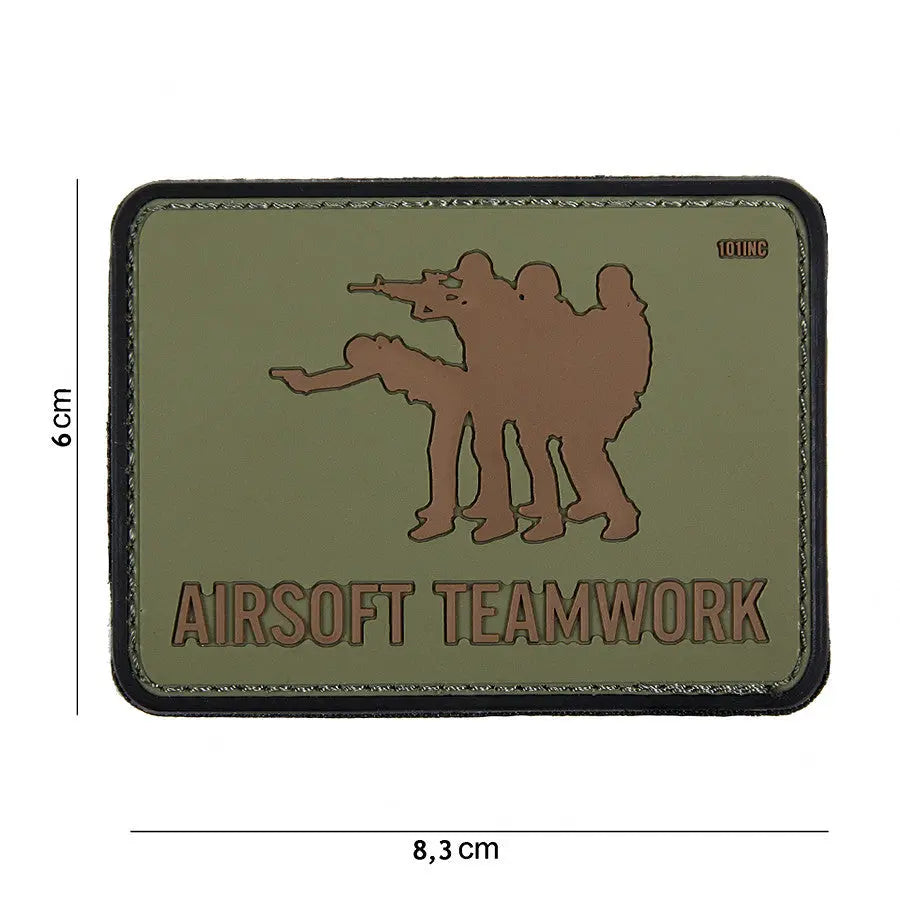 Patch Airsoft Teamwork Verde 101 Inc