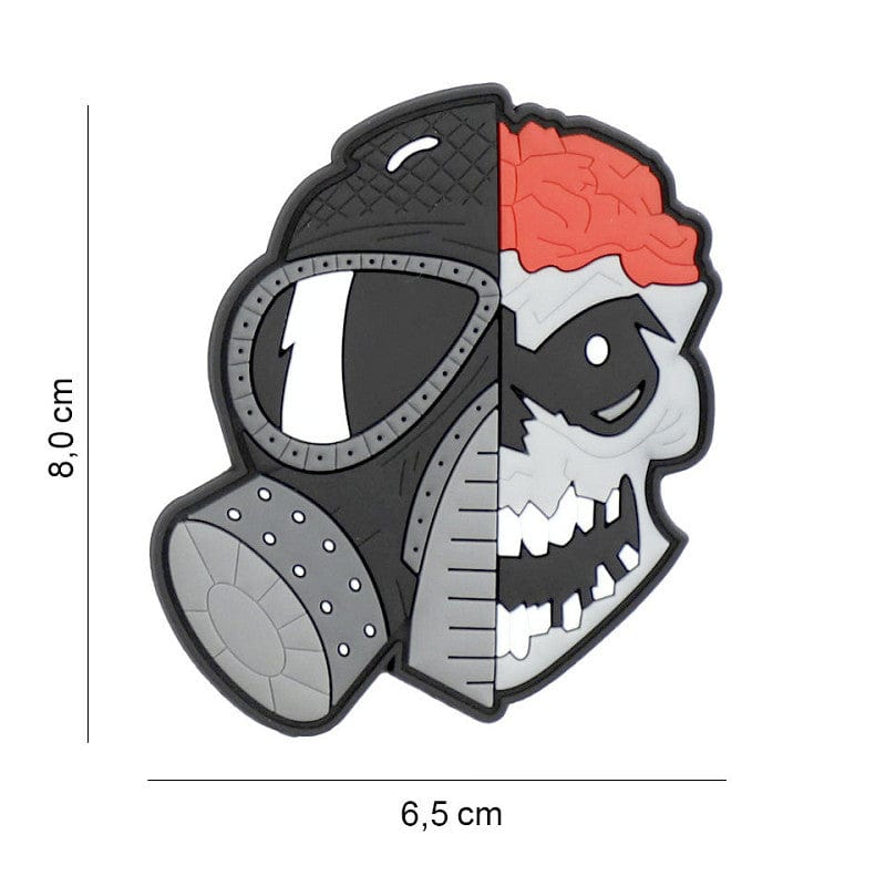 101 Inc Patch Patch 3D PVC Teschio con Maschera Gas