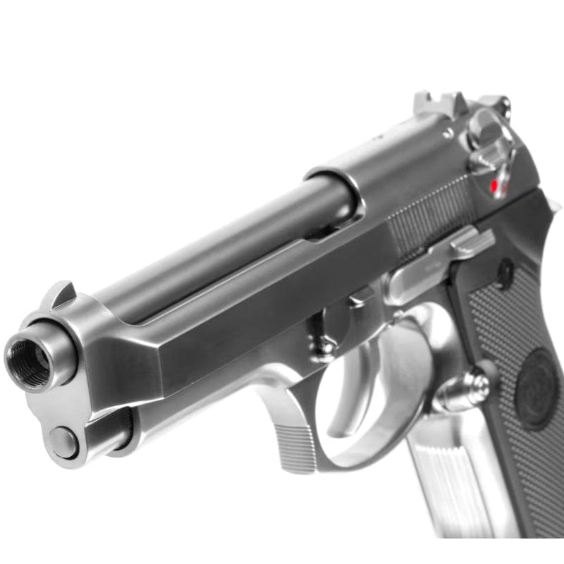 WE Airsoft Pistola a Gas M9 Silver Full Metal Gas Blowback V2 - WE
