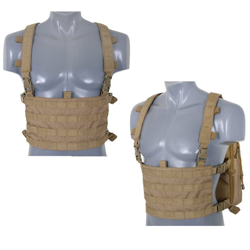 8FIELDS Zaino Zaino Tattico con Pannello Frontale Chest Rig Set Completo Coyote - 8Fields