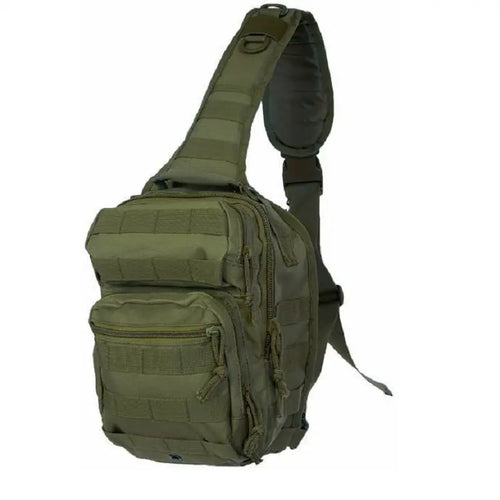 zaino molle monospalla 10 litri sistema molle verde