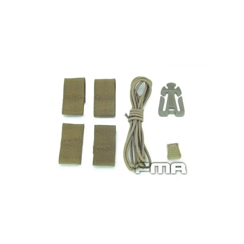 Kit Elastico Per Elmetto FMA EXF Softair - Sistema Fissaggio Accessori Per Caschi Tattici