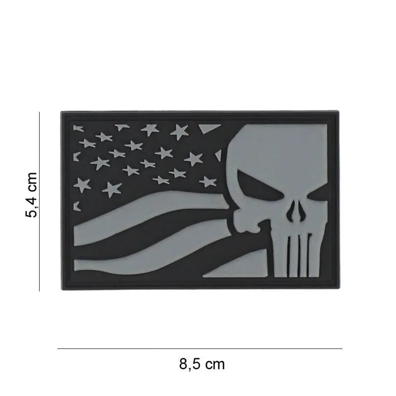 patch bandiera punisher usa