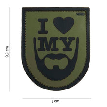 Carica l&#39;immagine nel visualizzatore di Gallery, Patch 3D PVC I love My Beard 101 Inc
