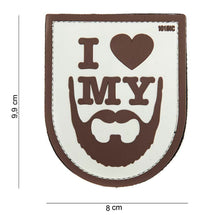 Carica l&#39;immagine nel visualizzatore di Gallery, Patch 3D PVC I love My Beard 101 Inc
