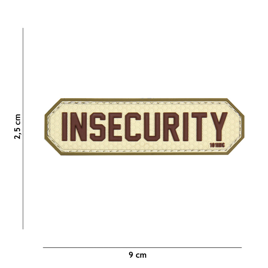 Patch 3D PVC Insecurity 101 Inc