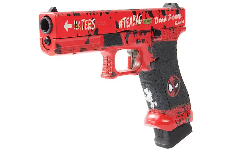 pistola softair g17 deadpool custom